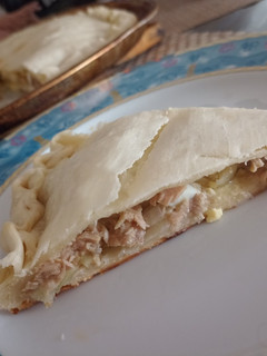 Una foto de Tarta de atún con queso