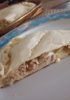Una foto de Tarta de atún con queso