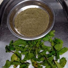 A picture of Chachh masala powder.