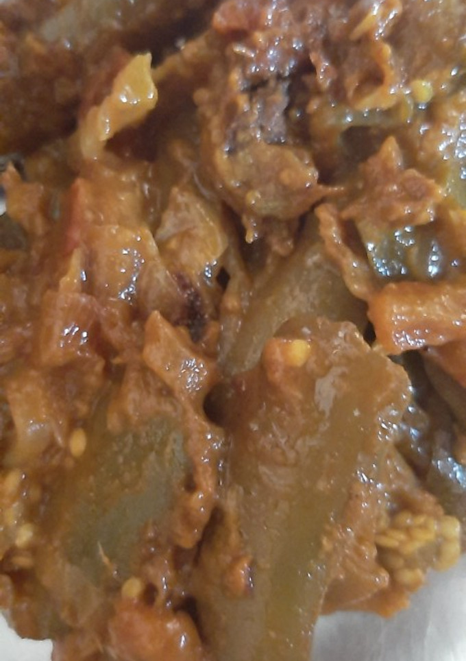 கத்தரிக்காய் தொக்கு(brinjal thokku recipe in tamil) செய்முறை முக்கிய புகைப்படம்