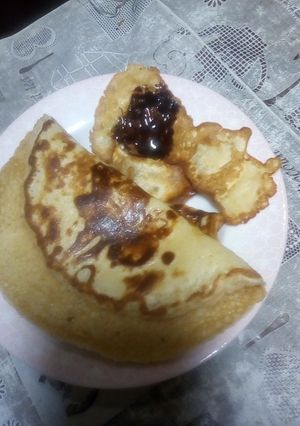 عکسی از دستور پنکیک با سس شکلات
