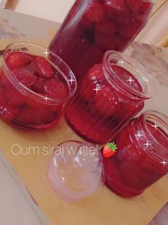 صورة لوصفة معجون الفراولة بدون مواد حافظة ناجح مليون بالمئة 🍓