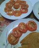 Tomate con curry, oliva y vinagre de vino torrontes