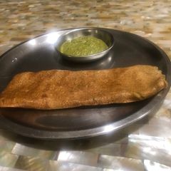 A picture of Sattu chilla/Sattu dosa.