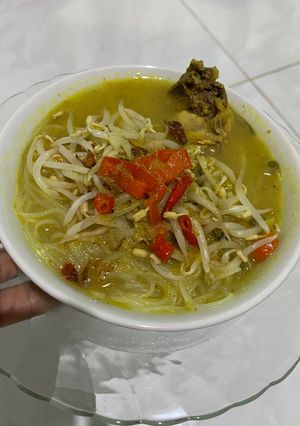 Foto resep Recook n Re-improve Soto Daging Ayam Bumbu Bali ala Gita