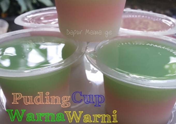 Puding Cup Warna warni