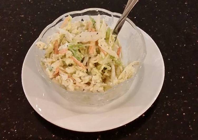 Recipe of Appetizing Simple Creamy Coleslaw