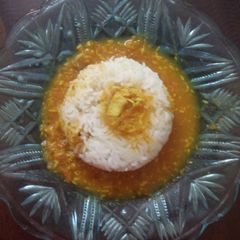 Coconut Onion Dal sambar A picture of Coconut Onion Dal sambar.