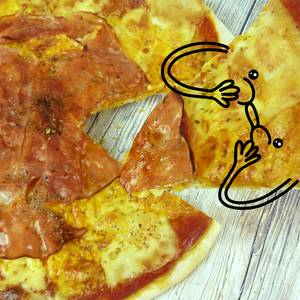 Masa de pizza fina sin levadura y sin reposo muy fácil (aromatizada) + trucos