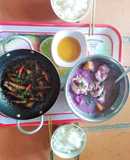 Canh khoai ngọt + cá kho quẹt!