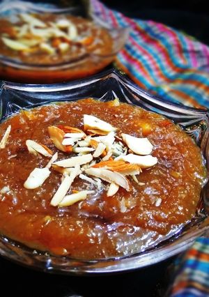 A picture of Chana Dal Halwa.