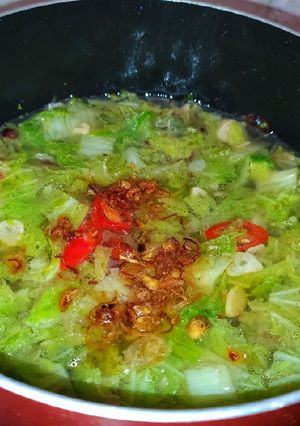 Foto resep Tumis sawi putih simple
