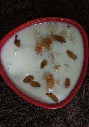 A picture of Rice gur healthy kheer.