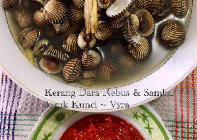 Kerang Dara Rebus & Sambal Jeruk Kunci