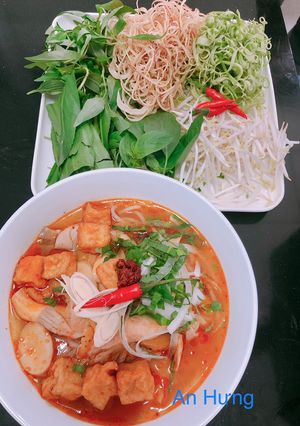 Hình của món Bún Bò Huế Chay.