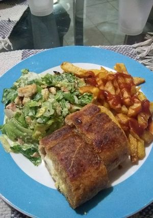 Una foto de Enrollado de pollo