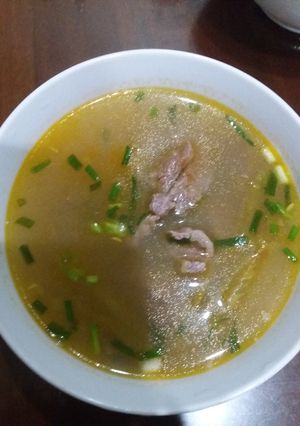 Hình của món Canh thịt bò nấu khế.
