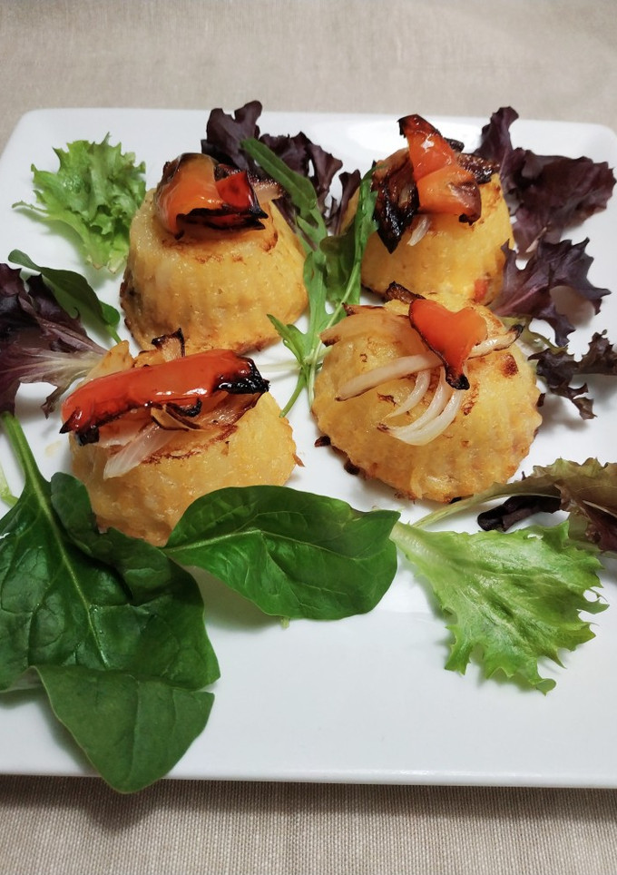 Una foto de Pastelitos de papa rellenos de carne