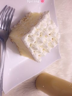 صورة لوصفة كيكة زعفران 🎂😋