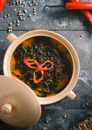 Foto resep Daun Singkong Masak Santan