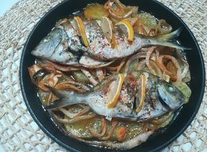 Una foto de Sargos al horno