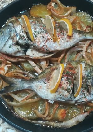 Una foto de Sargos al horno