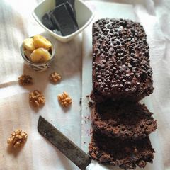 A picture of Walnut Chocolate Banana Bread.