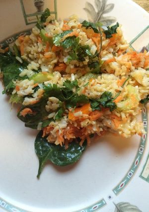 A picture of Brown basmati rice salad.