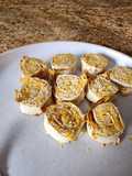 Air fried chicken pinwheels
