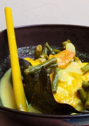 Foto resep 44. Kacang Panjang Tahu Kuah Santan
