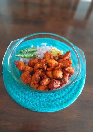 A picture of Crispy chicken 65.