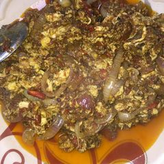 A picture of Scramble egg sauce.