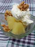 Ananá con crema y nueces 🍍😍 | Piña con crema | Fácil y rápida