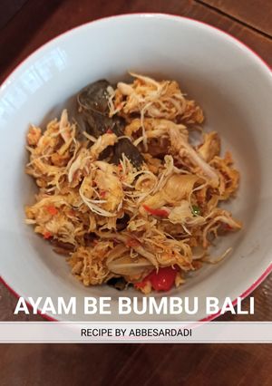 Foto resep AYAM SUWIR, AYAM BE BUMBU BALI