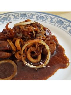 Foto resep Cumi Bakso Lada Hitam Lezat