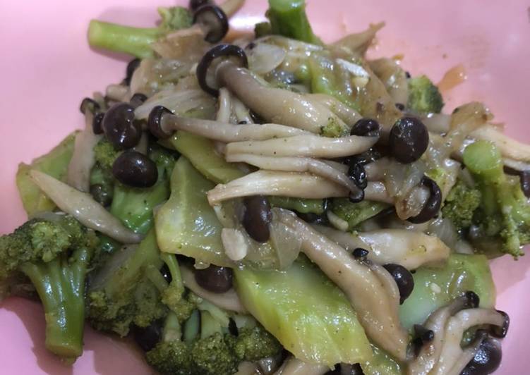 Resep Jamur Shimeji Brokoli yang Enak Banget