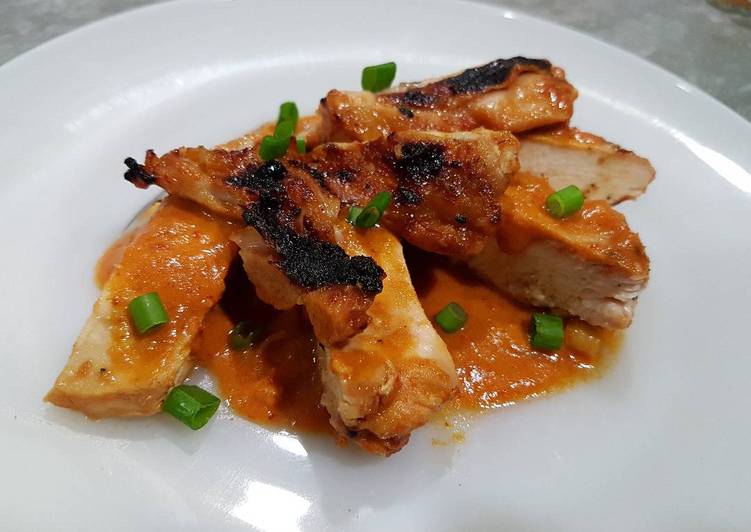 Steps to Prepare Tasty Grilled Chicken in Spicy Percik Sauce (Ayam Percik)