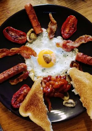 Angol reggeli recept fotója