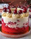 Cherry Cake with Cherry Cream Cheese Frosting