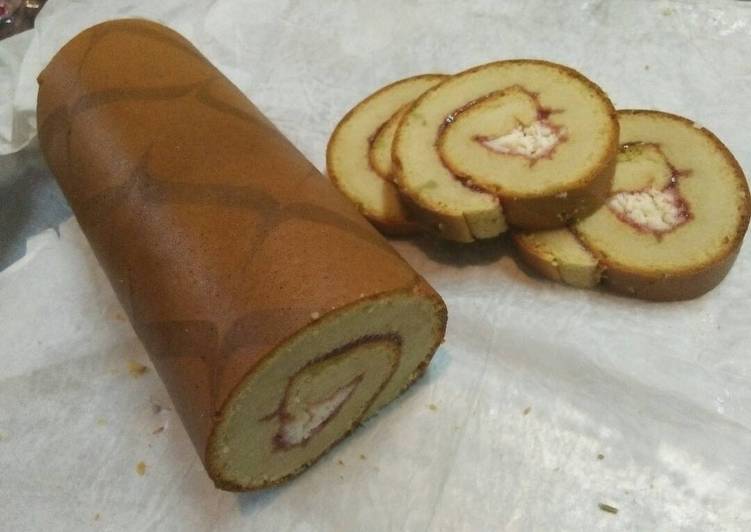 Bumbu meracik Greentea Roll cake, Lezat