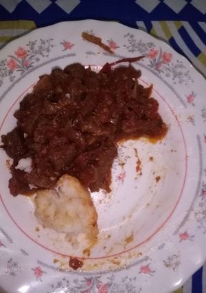 A picture of Wet fry beef #recipemarathon.