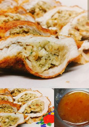 รูปของ 🍖หมูทอดยัดไส้🌰(Pork, sage onion stuffing mix)