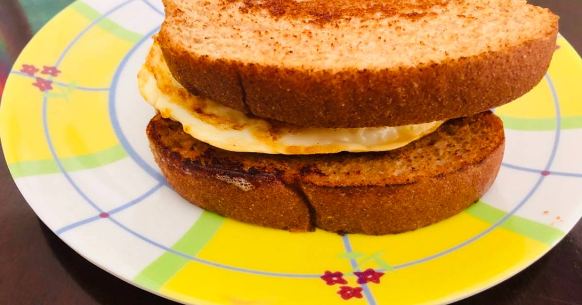 How To Make Half Fried Egg in Sandwich Grill 