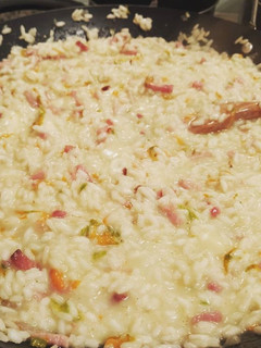Foto di Risotto allo Speck, Fiori di Zucca e Taleggio