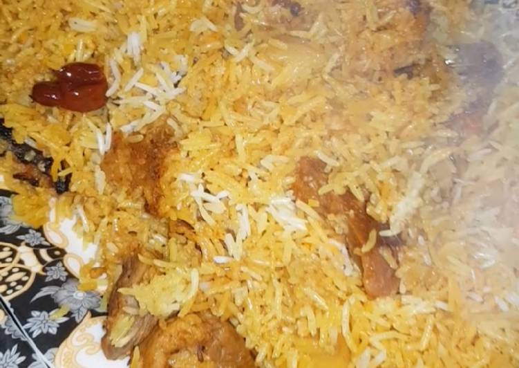Recipe of Homemade Kache gosht ki biryani