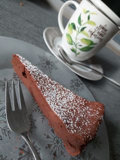 Une photo de Gâteau chocolat-tonka au mascarpone