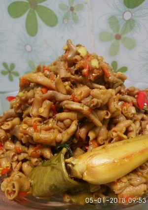 Foto resep Usus mercon daun kemangi