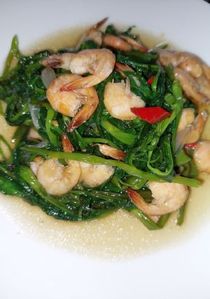 Foto resep 16. Cah Kangkung Udang