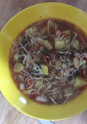 Une photo de Soupe au pistou# printemps