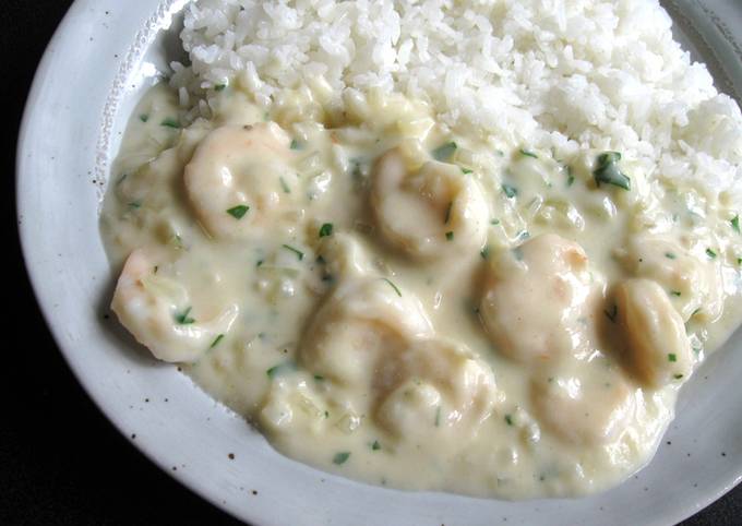 Creamy Garlic Prawns